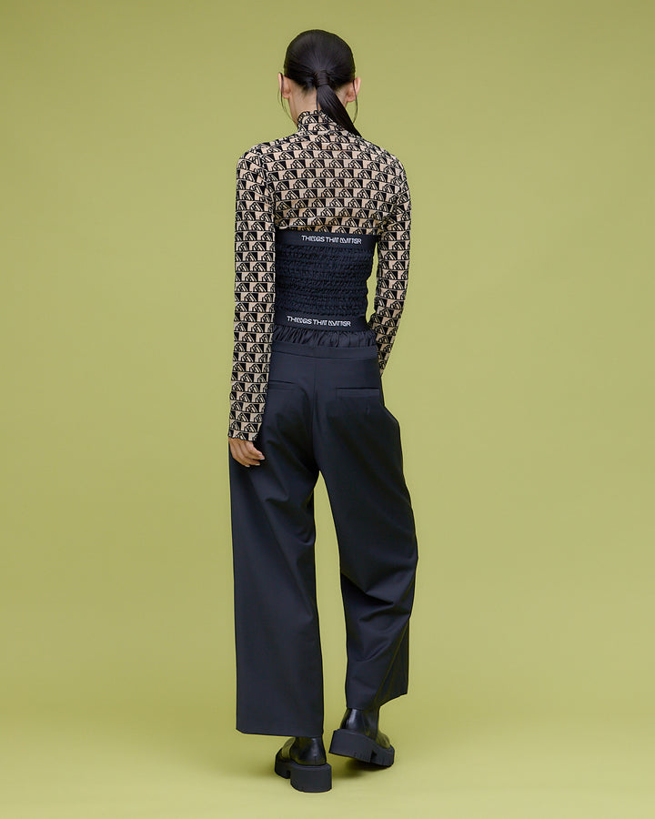 T/W FRONT ZIP BUSTIER