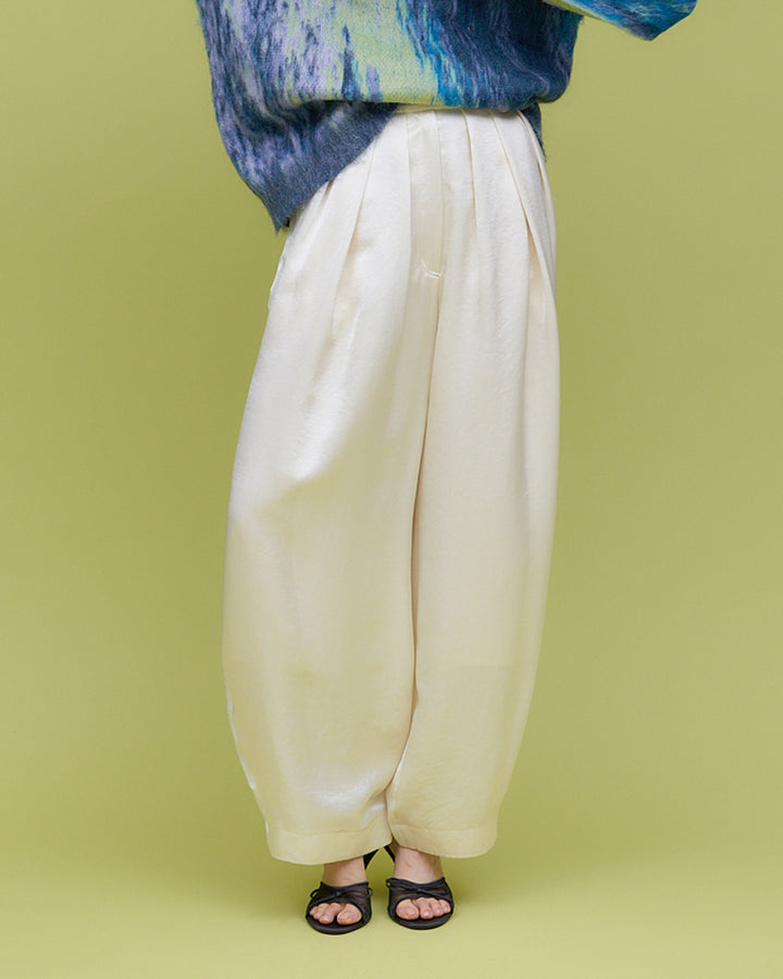 SATIN COCOON PANTS