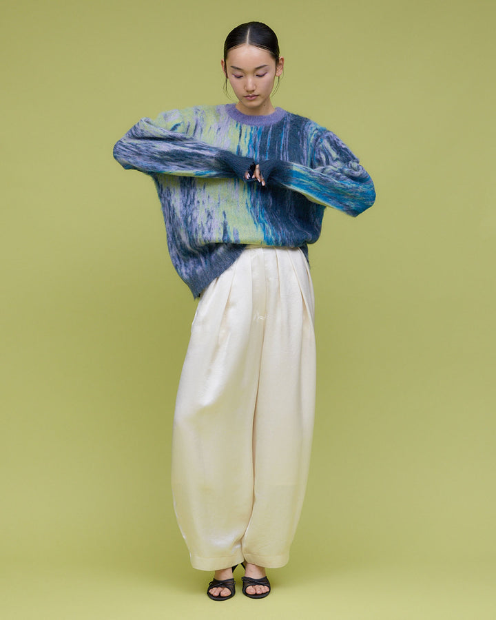 SATIN COCOON PANTS