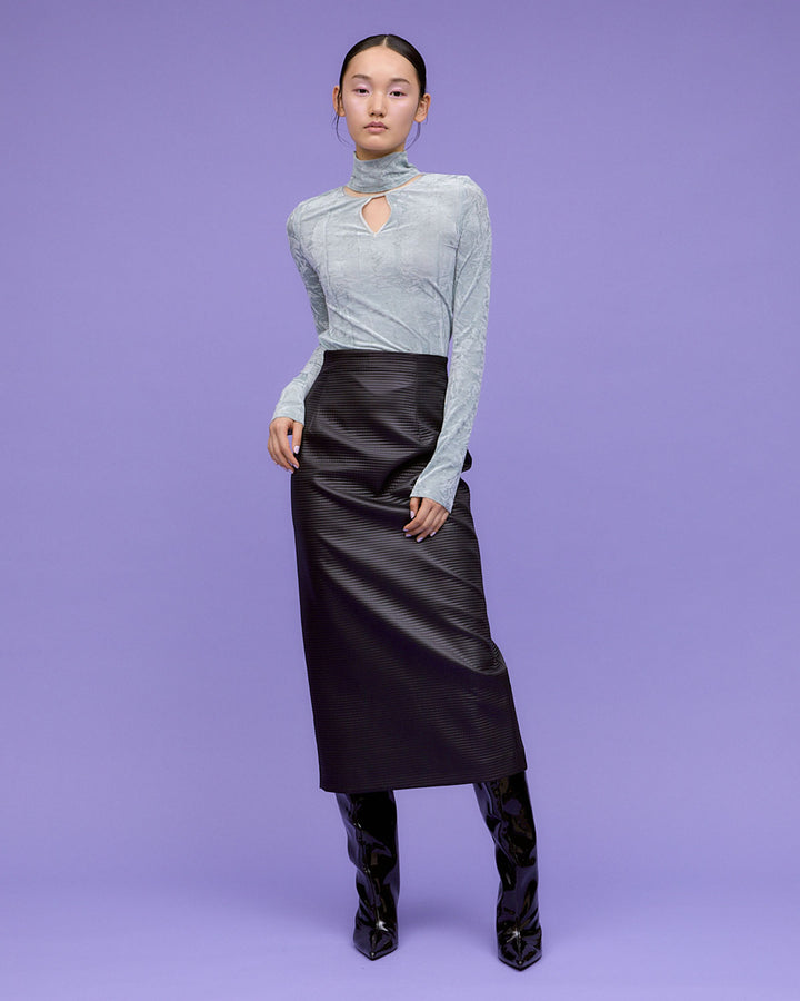 OUT POCKET BELT TIGHT SKIRT