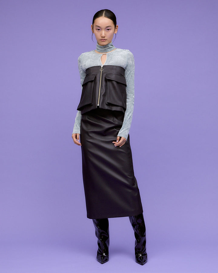 OUT POCKET BELT TIGHT SKIRT