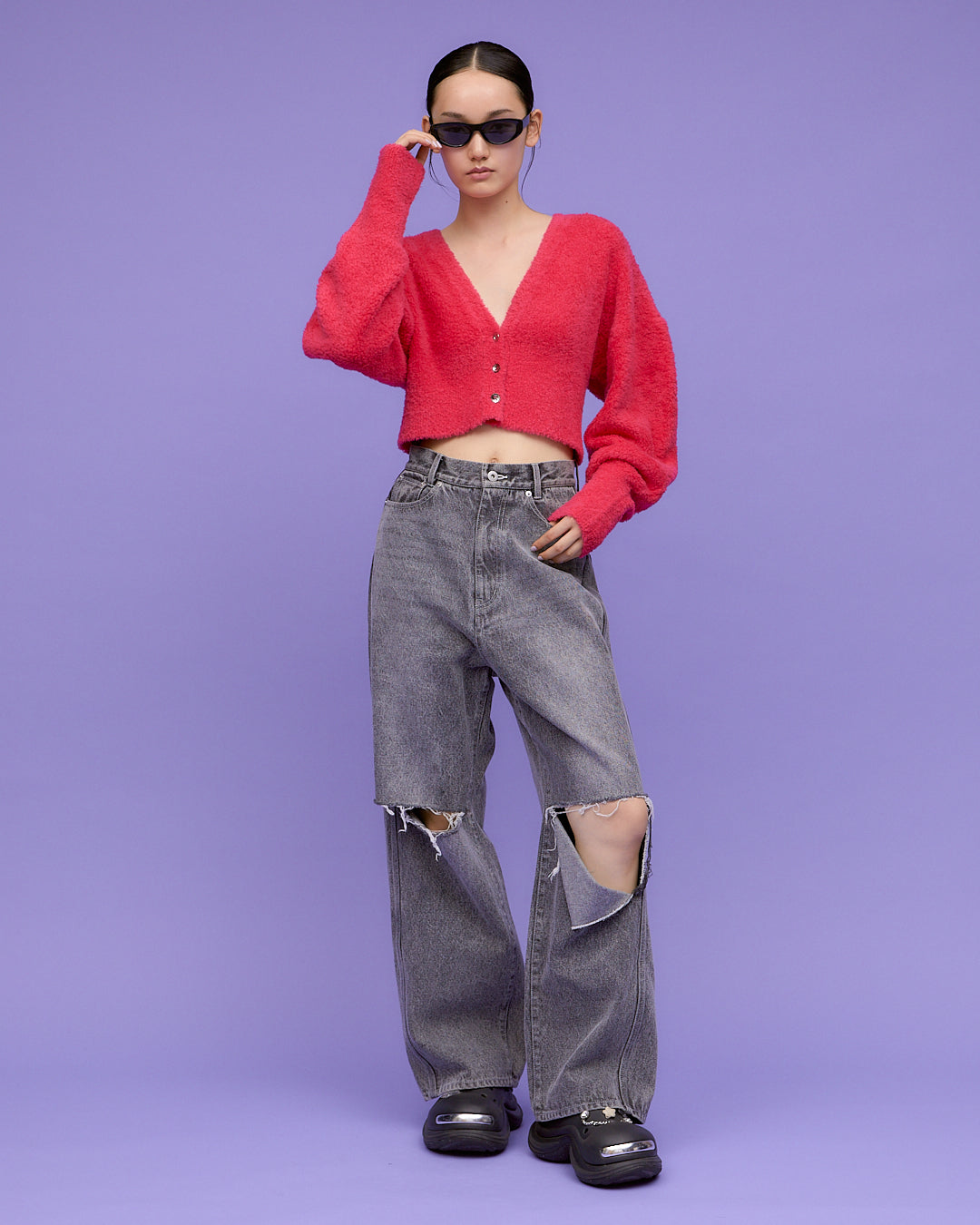KNEE CUTTING DENIM PANTS | Snap Collection | STORE | THINGS THAT