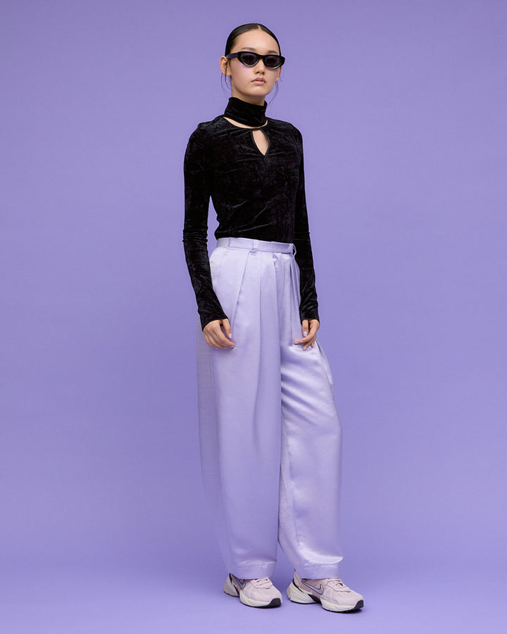 SATIN COCOON PANTS