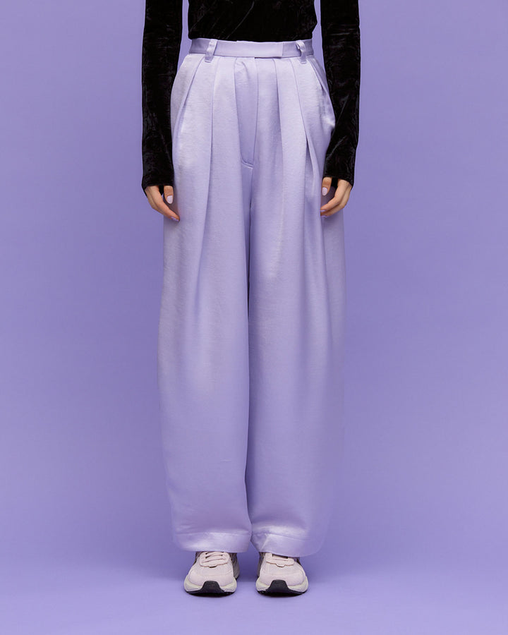 SATIN COCOON PANTS