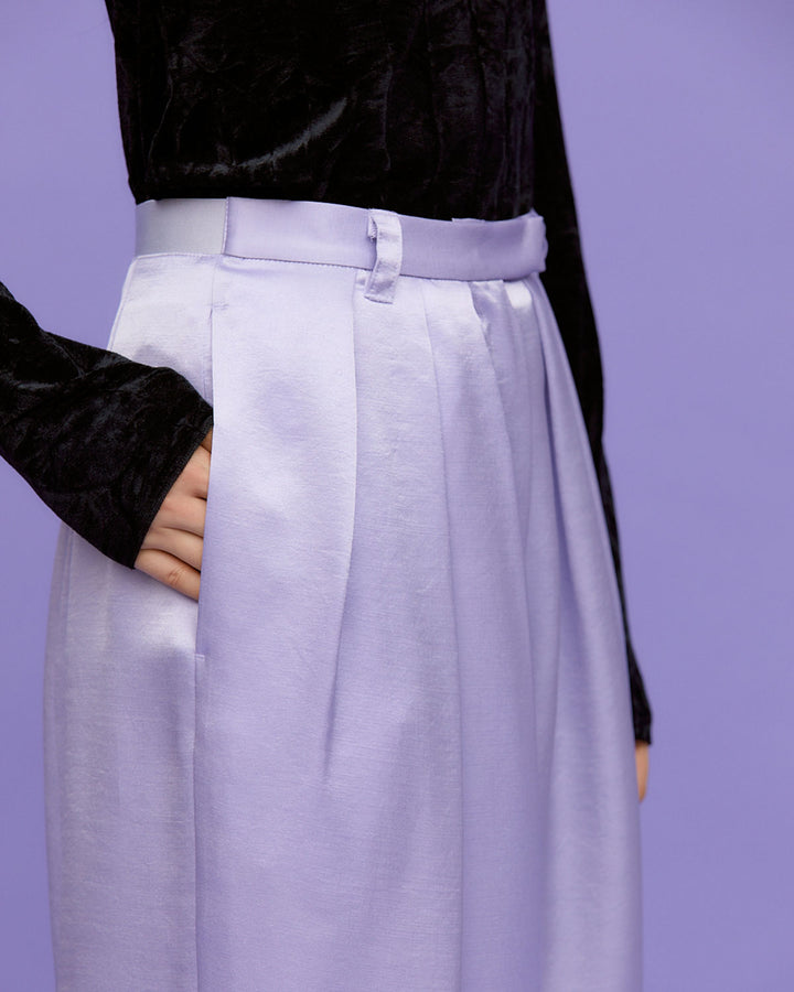 SATIN COCOON PANTS