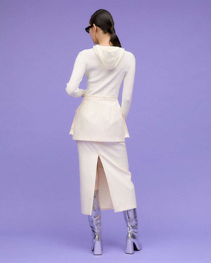 OUT POCKET BELT TIGHT SKIRT