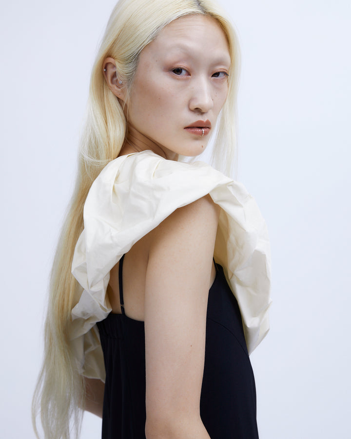 OVERALLS with TAFFETA CAPE