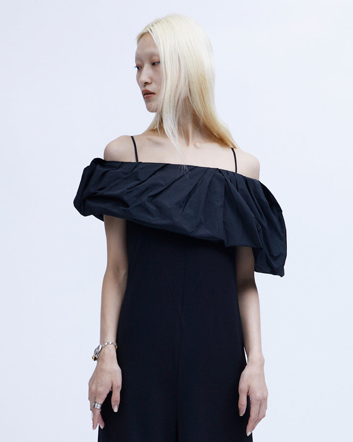 OVERALLS with TAFFETA CAPE