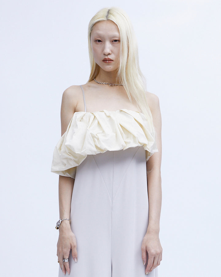 OVERALLS with TAFFETA CAPE