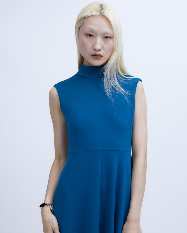 SPONDISH JERSEY LONG FLARE DRESS