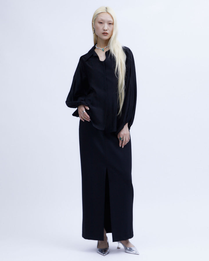 SHEER VOLUME SLEEVE SHIRT
