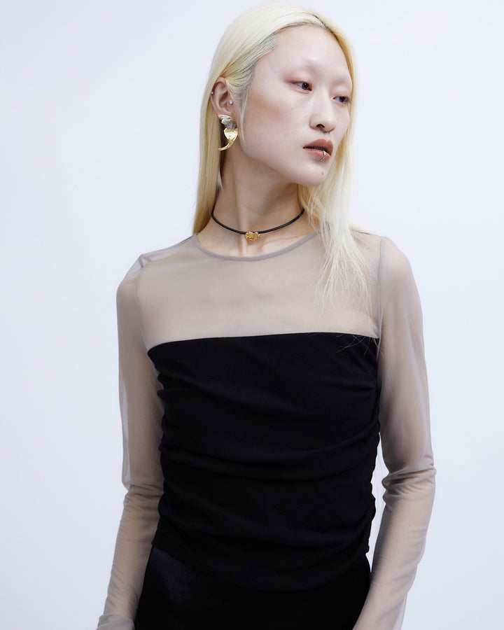 SHEER & DRAPE RIB TOPS