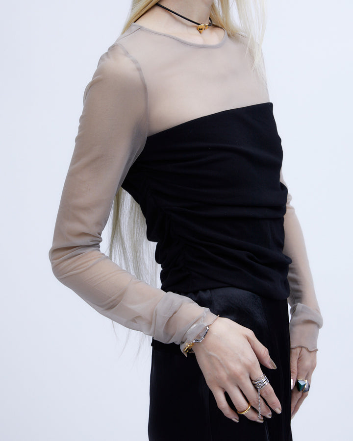 SHEER & DRAPE RIB TOPS