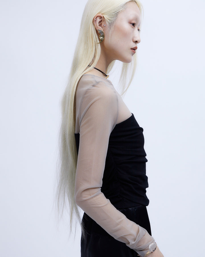 SHEER & DRAPE RIB TOPS