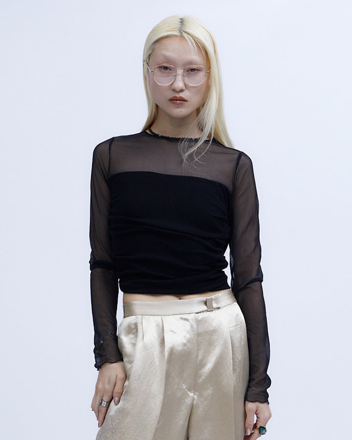 SHEER & DRAPE RIB TOPS