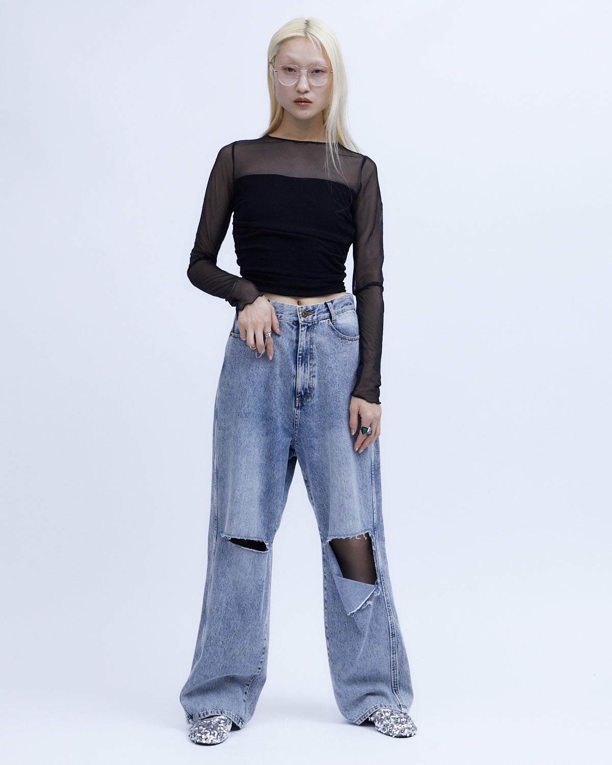 KNEE CUTTING DENIM PANTS | BOTTOMS | STORE | THINGS THAT MATTER KNEE CUTTING DENIM PANTS | BOTTOMS | STORE | THINGS THAT MATTER