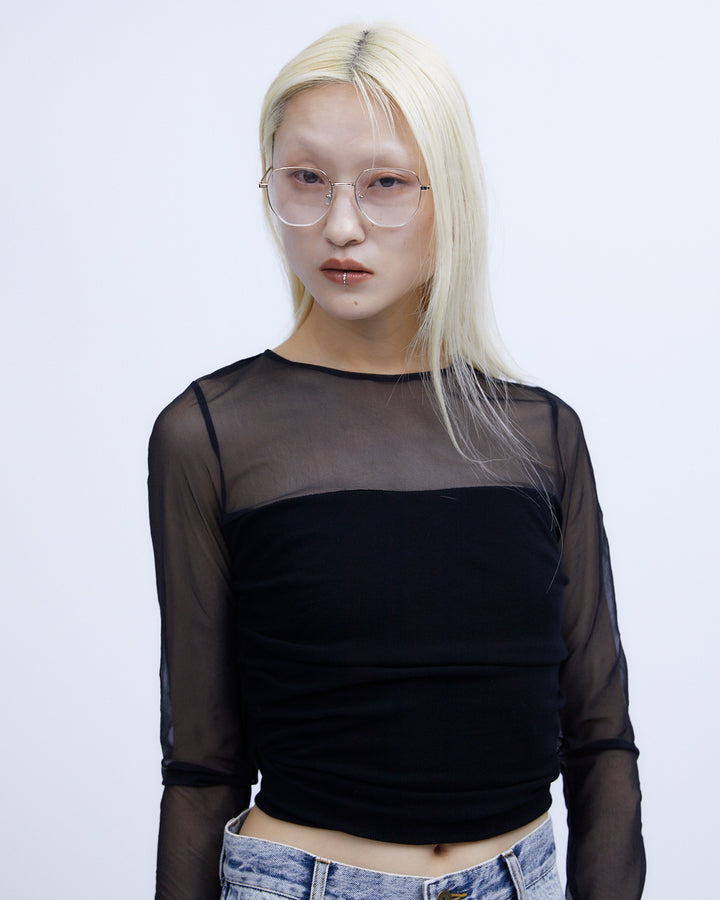 SHEER & DRAPE RIB TOPS
