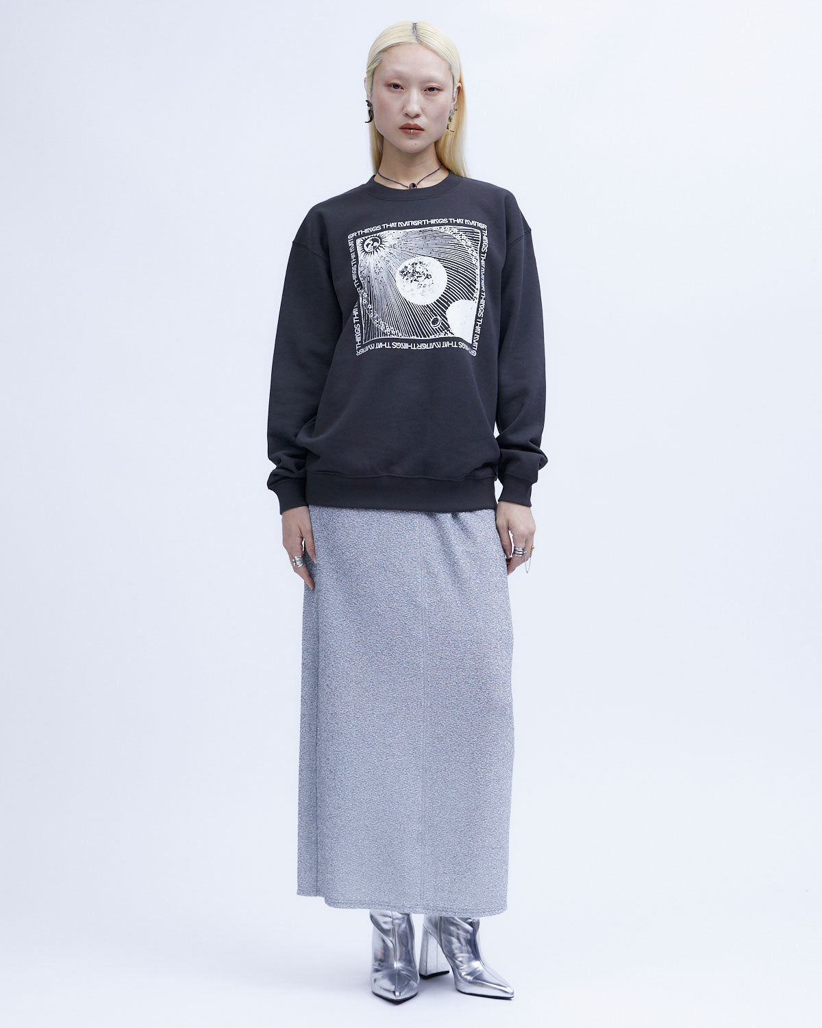 THINGS THAT MATTER/ グリッターナロースカート GLITTER JERSEY LAYERED NARROW SKIRT | | STORE | THINGS THAT