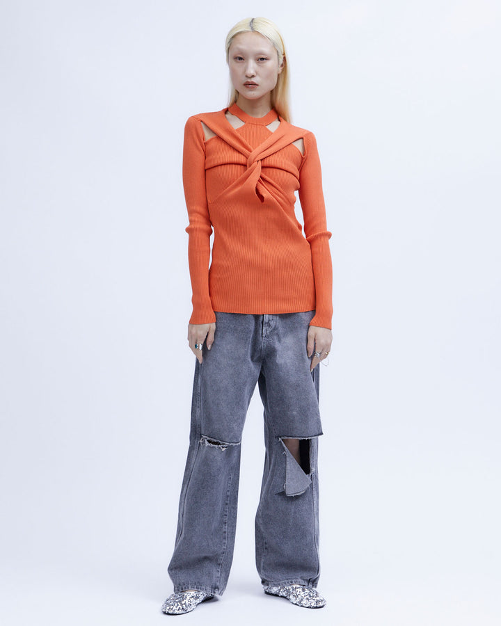 TWIST KNIT TOPS