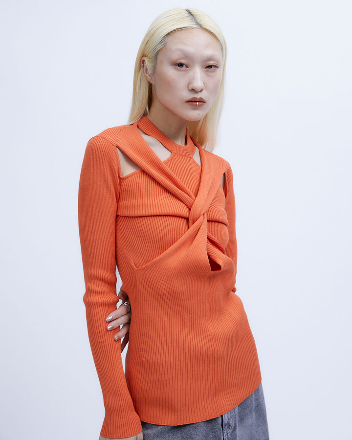 TWIST KNIT TOPS