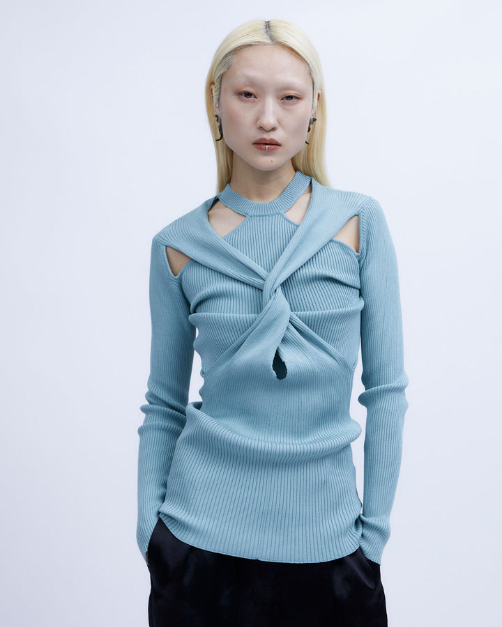 TWIST KNIT TOPS