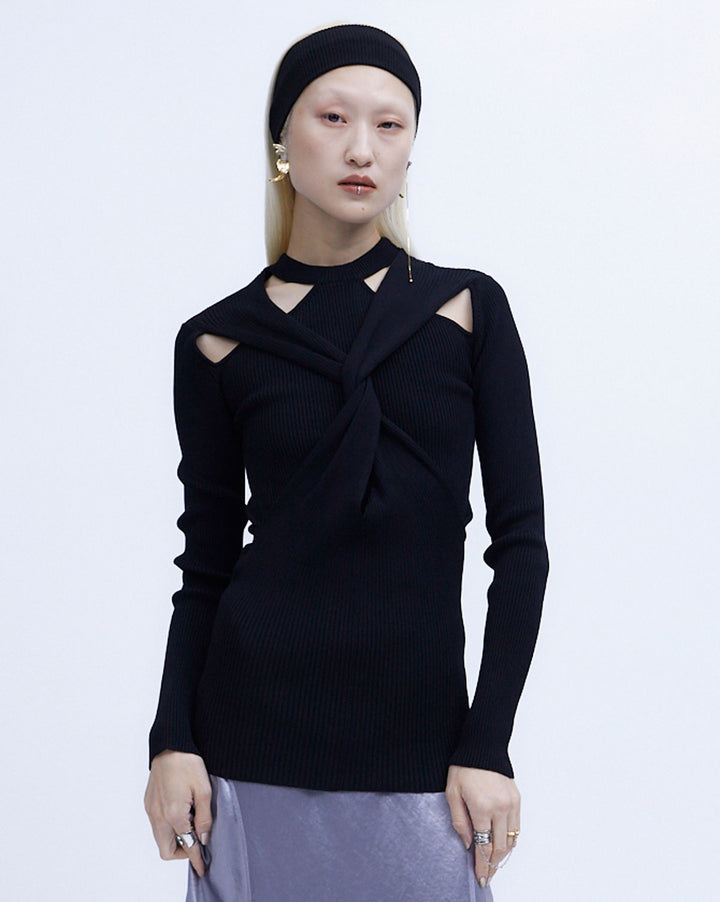 TWIST KNIT TOPS