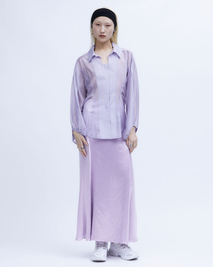 SHEER VOLUME SLEEVE SHIRT