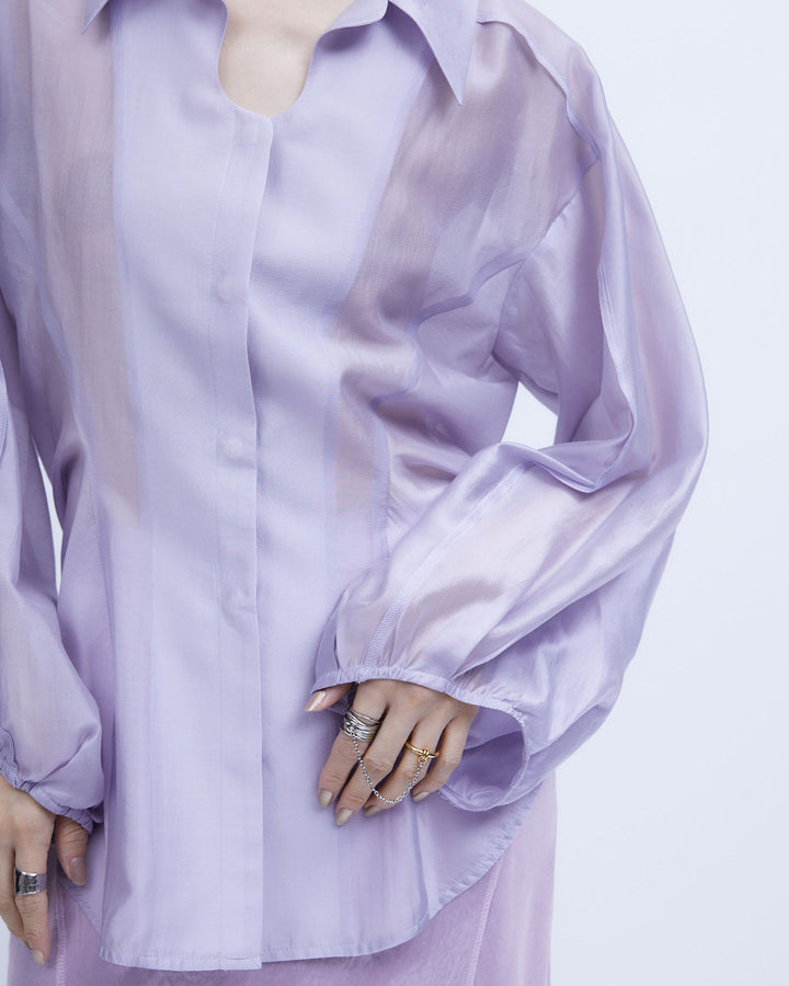 SHEER VOLUME SLEEVE SHIRT