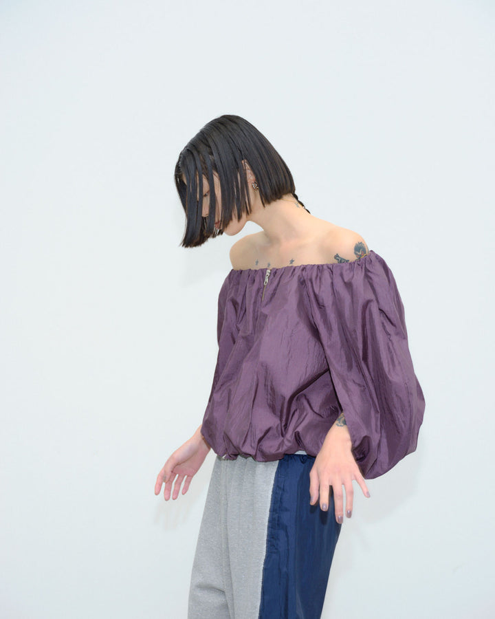 NYLON TAFFETA BALLOON BLOUSON