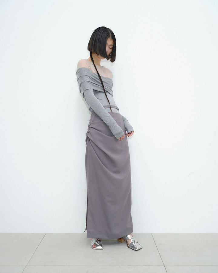 ASYMMETRY NARROW SKIRT