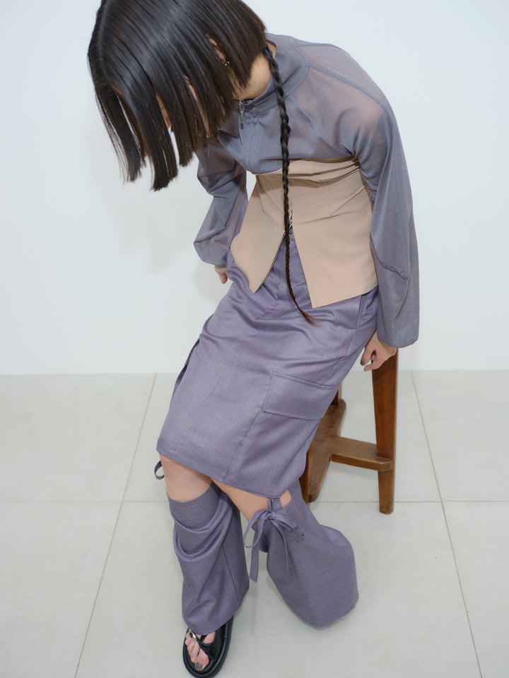 CORSET JERSEY TRACK JACKET