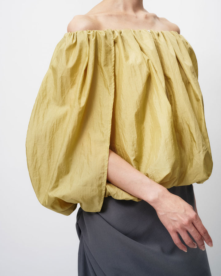 NYLON TAFFETA BALLOON BLOUSON