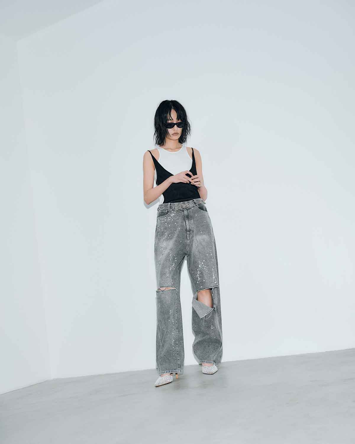 SPARKLE DENIM PANTS | BOTTOMS | STORE | THINGS THAT MATTER ONLINE