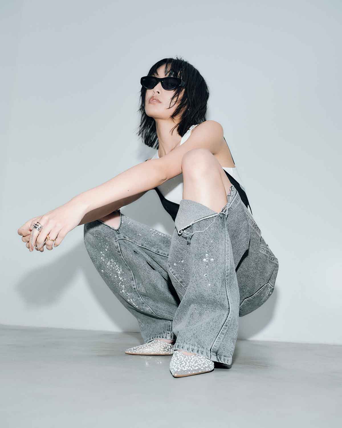 SPARKLE DENIM PANTS | BOTTOMS | STORE | THINGS THAT MATTER ONLINE