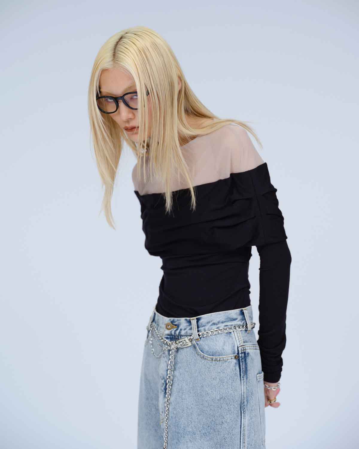 THINGS THAT MATTER オフショルダー ブラック トップス NEW PRETENSE OFF-SHOULDER TOPS | TOPS | STORE | THINGS THAT