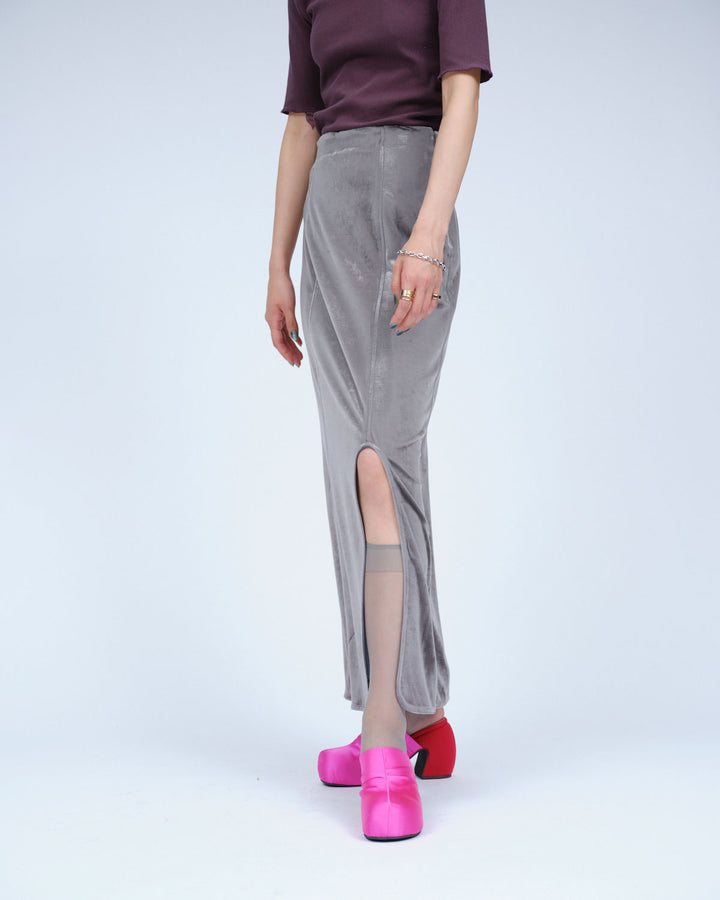 SATIN PLATFORM CLOG SANDALS