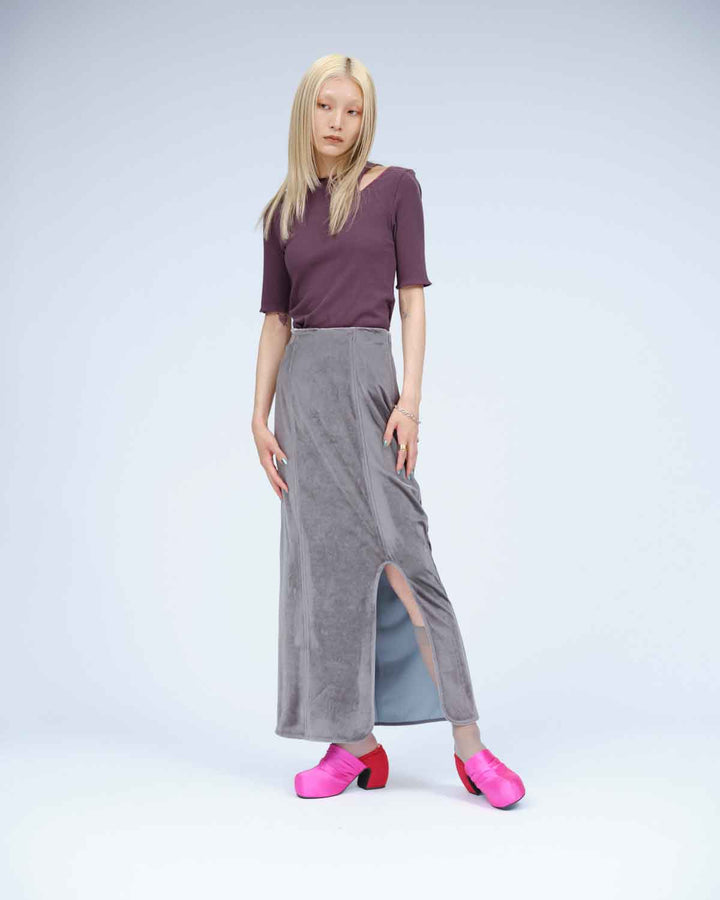 TRIACETATE VELOR SKIRT