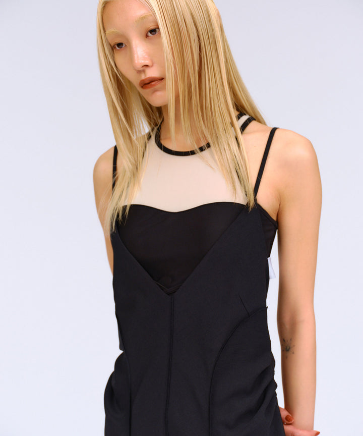OPEN BACK CAMISOLE DRESS
