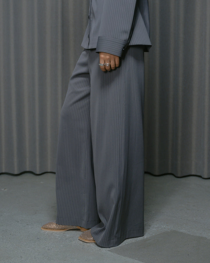 STRIPE WIDE PANTS