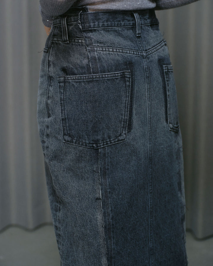 REMAKE DENIM SKIRT