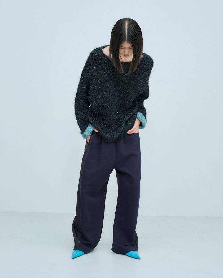 SPARKLY OVER KNIT PULL-OVER