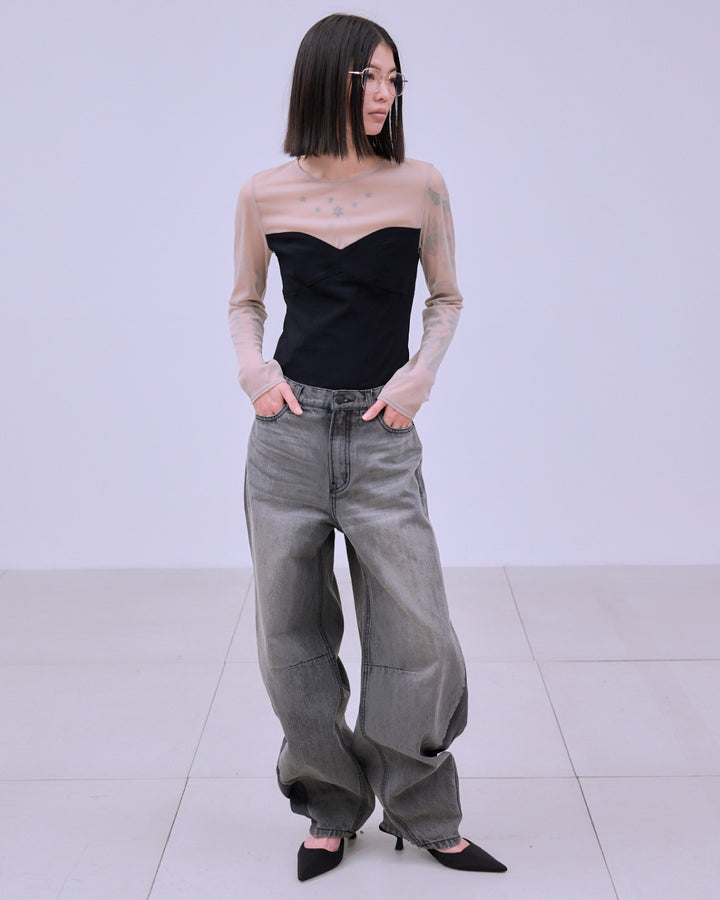 TRICOT JERSEY CORSET TOPS