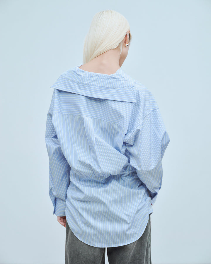 SAILOR BLOUSING STRIPE SHIRT