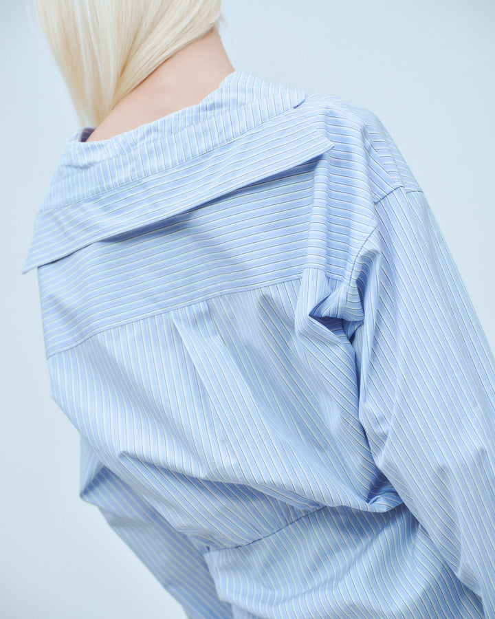 SAILOR BLOUSING STRIPE SHIRT