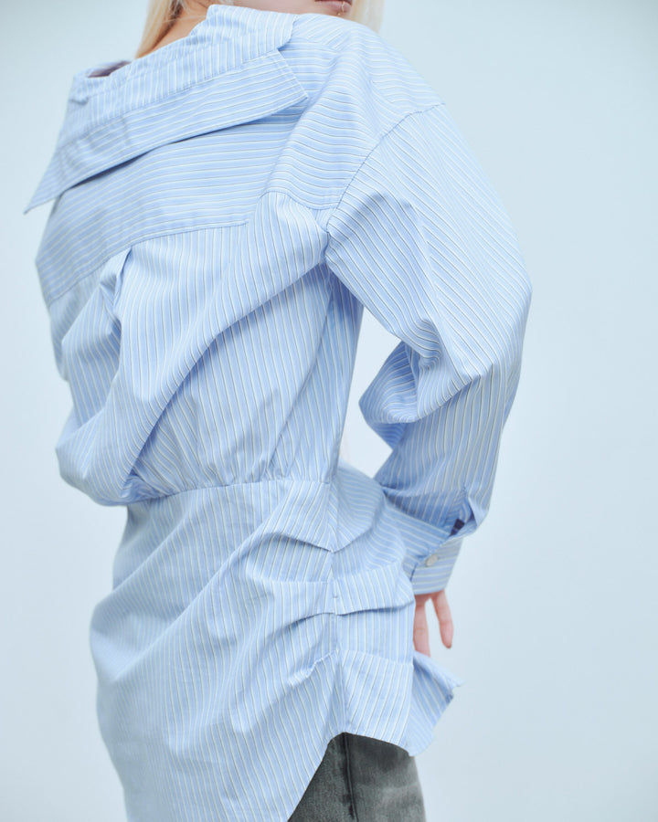SAILOR BLOUSING STRIPE SHIRT