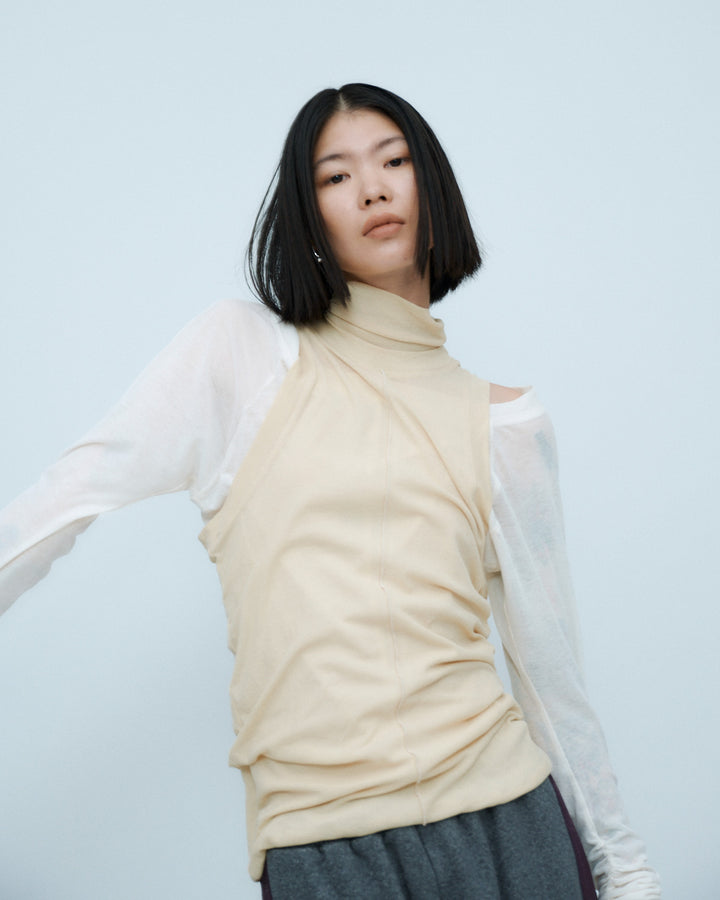 LAYERED SHEER CUT&SEW TOPS