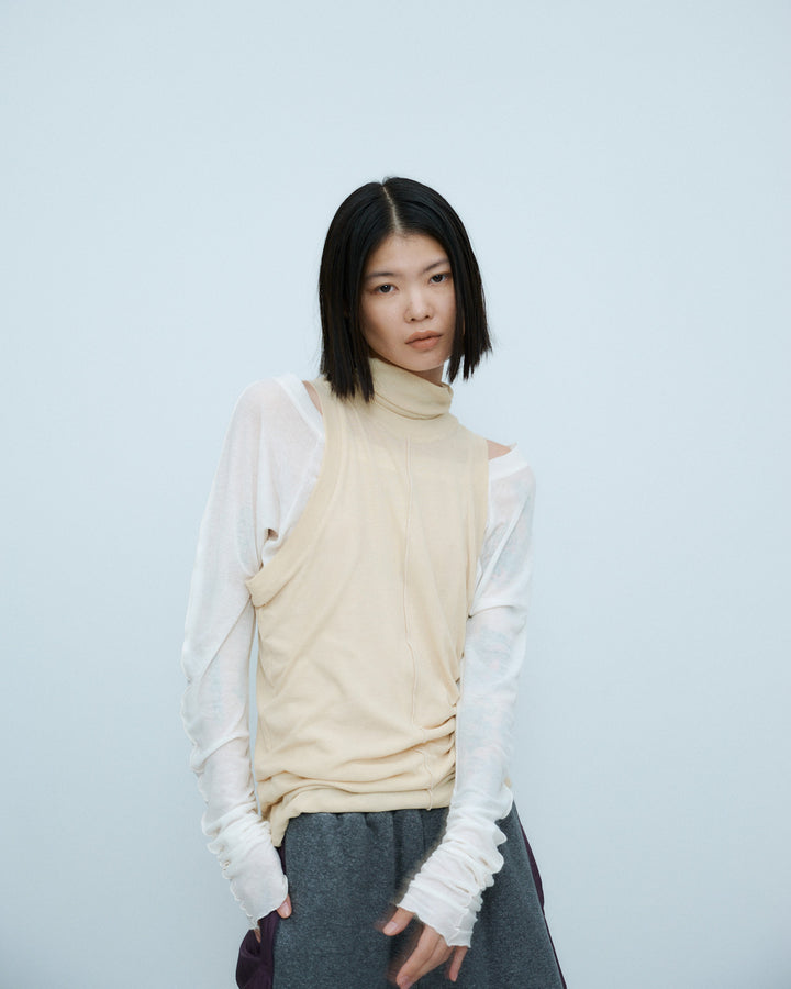 LAYERED SHEER CUT&SEW TOPS