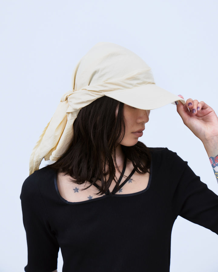 SCARF DESIGN NYLON CAP