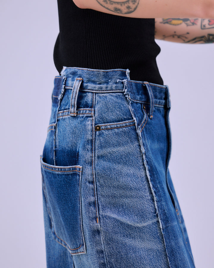 REMAKE DENIM SKIRT