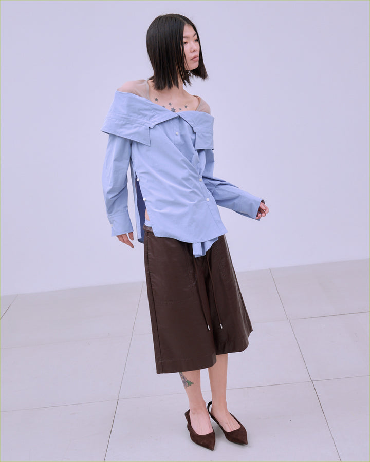 PRETENSE OFF-SHOULDER MANY WAY SHIRTS